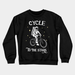 Astronaut Cyclist Bike Crewneck Sweatshirt